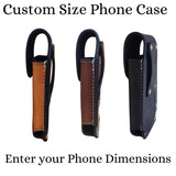 Custom Leather Phone Holster-Magnetic Closure