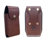 Custom Leather Phone Holster-Snap Closure