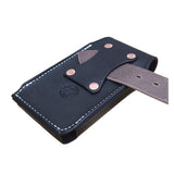 Custom Leather Phone Holster-Snap Closure