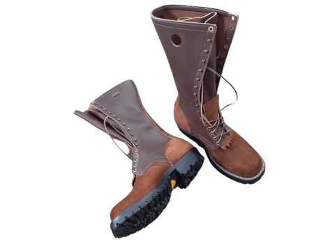 14" Logger Boot ~ Two Tone Brown