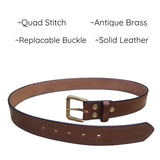 Quad Stitch Bridle Belt