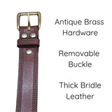 Quad Stitch Bridle Belt