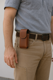 Custom Leather Phone Holster-Magnetic Closure